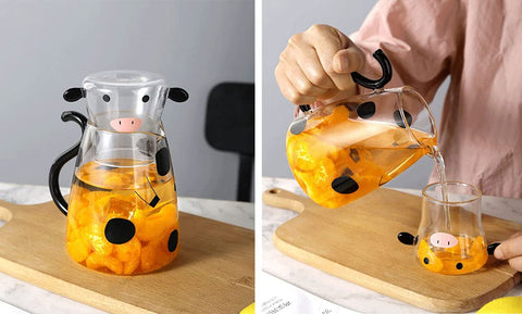 RockTrend milk juice water glass set versatile for beverages.