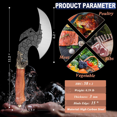 ROCOCO Viking Cleaver belt-ready for rugged travel