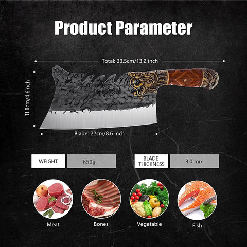 ROCOCO 8-6-inch blade suited for kitchen and outdoor tasks.