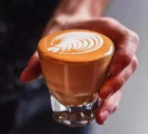 Libbey Duratuff Cortado glass in hand, showcasing balanced sip experience.