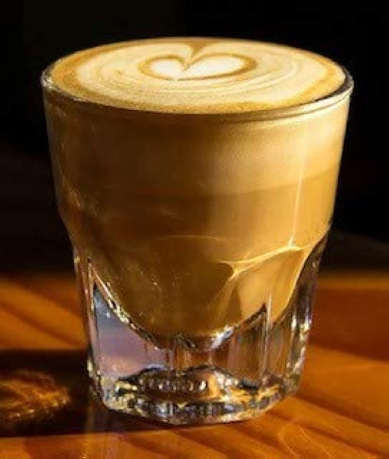 Libbey Cortado rock glass with coaster, perfect for kitchen and bar use.