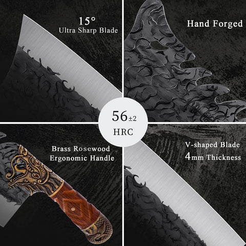 ROCOCO multipurpose tool for chopping, dicing, and bone work.