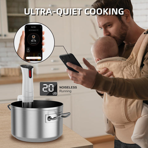 Rocyis quiet operation at 20 dB during cooking.