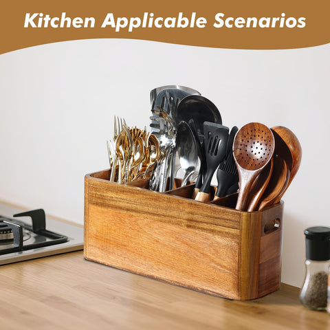 Rodelna wall-mount hooks with utensil holder demonstrates space-saving design.