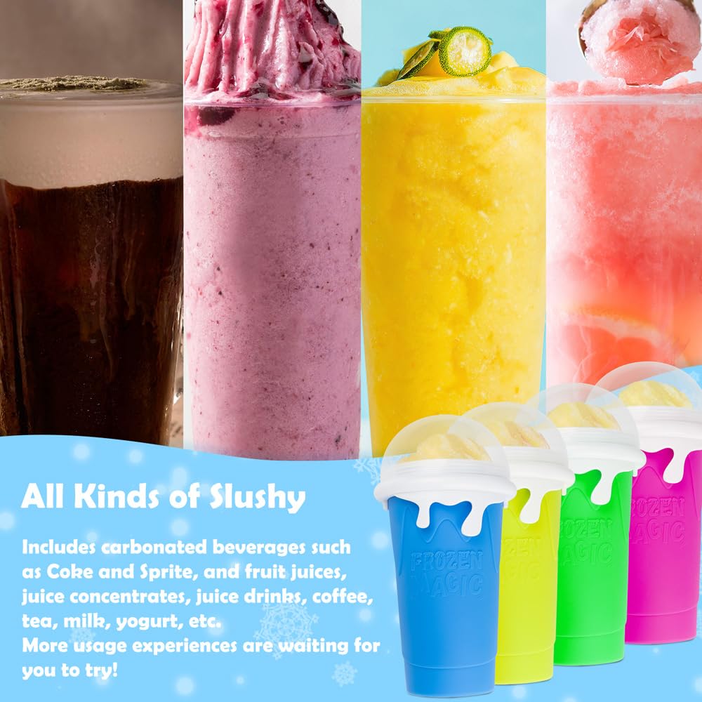 ROEDEER slushie cup 500ml BPA-free materials for safe kid-friendly frozen drinks.