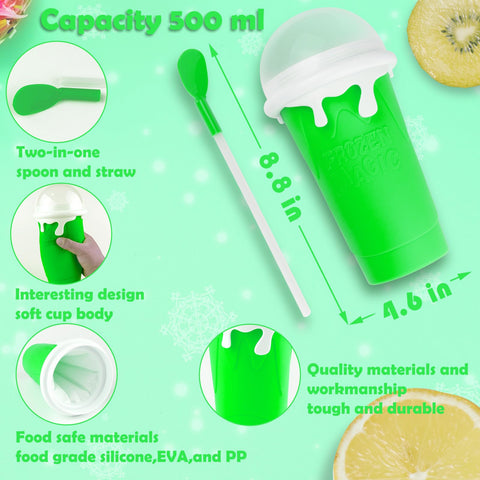 ROEDEER slushie cup 500ml reusable and easy to clean for everyday fun.