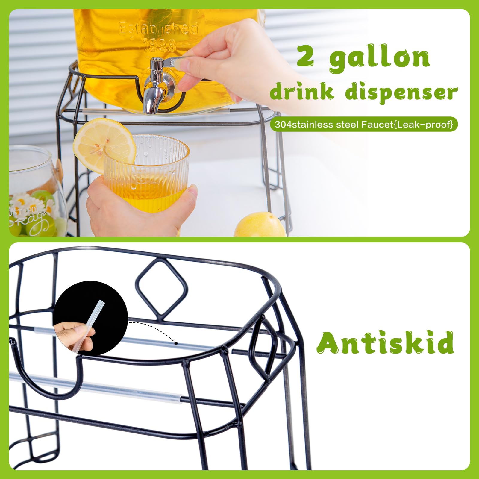 Roemey chalkboard sign included for drink labeling