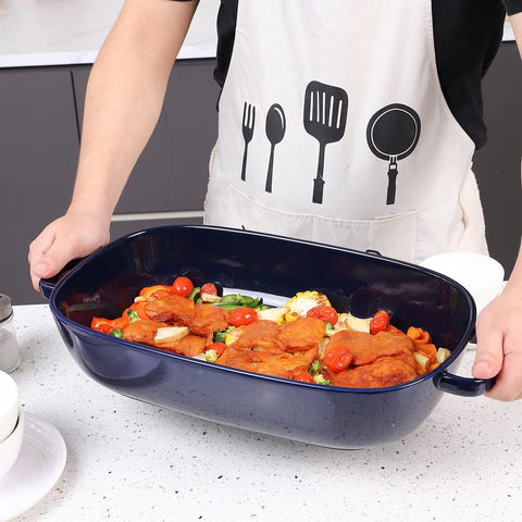 Roeveca dishwasher-safe baking pan blue for easy cleanup