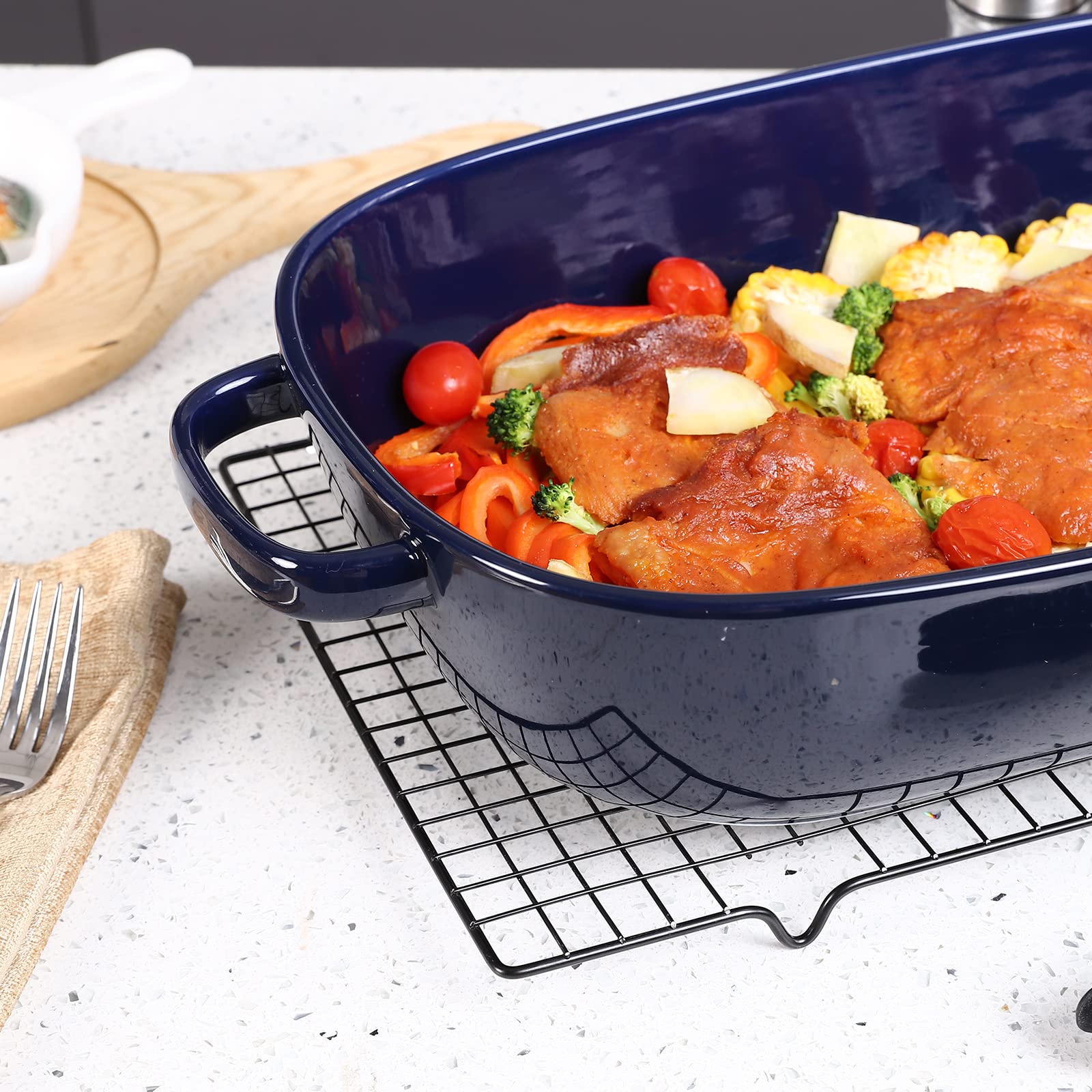 Roeveca lasagna-ready baking dish blue for layered dinners