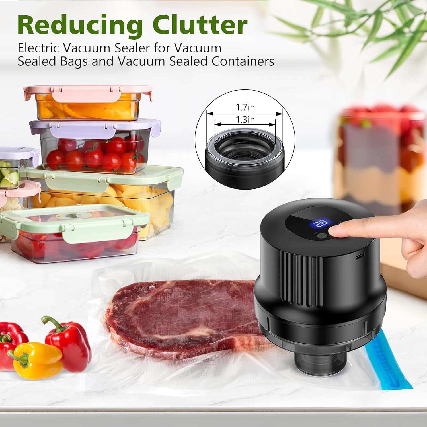 RROFKA compact cordless sealer ideal for travel and everyday use
