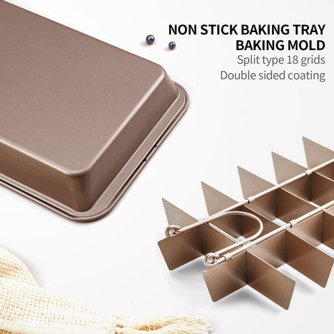 ROFROX easy-release brownie pan for quick baking sessions