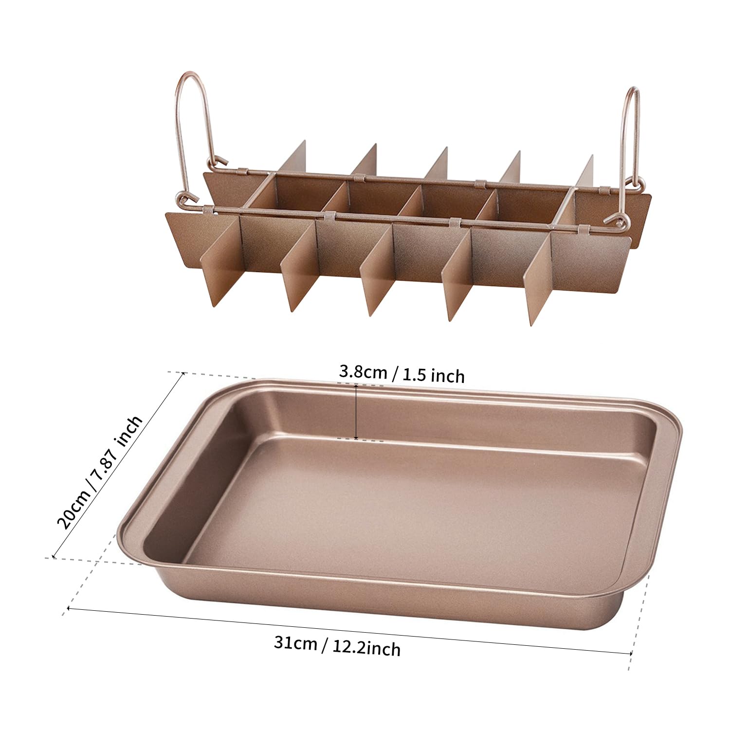 ROFROX rectangular baking pan suited for cakes, bread, and more