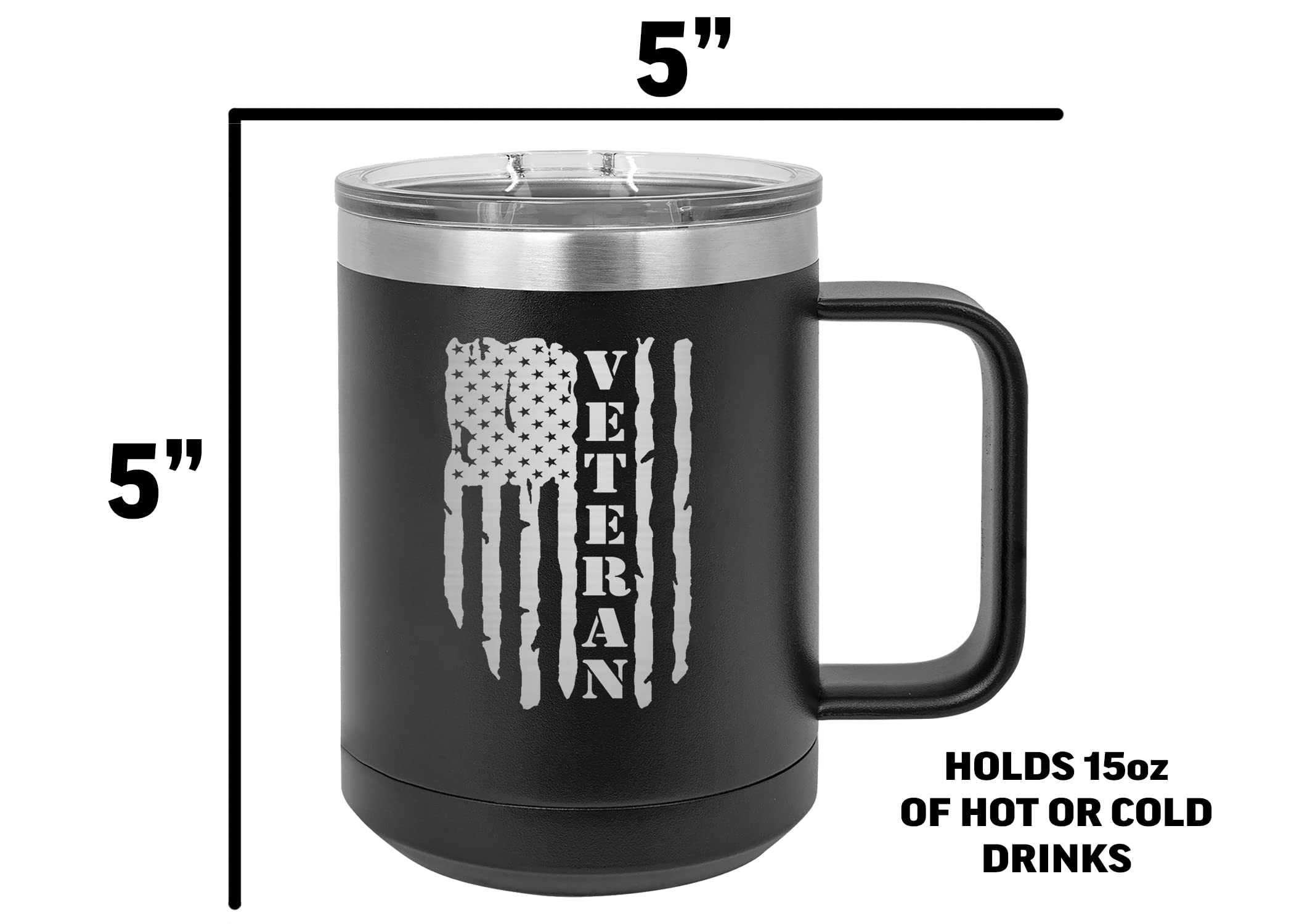Rogue River Tactical 15oz coffee tumbler emphasizes sturdy design and heat retention