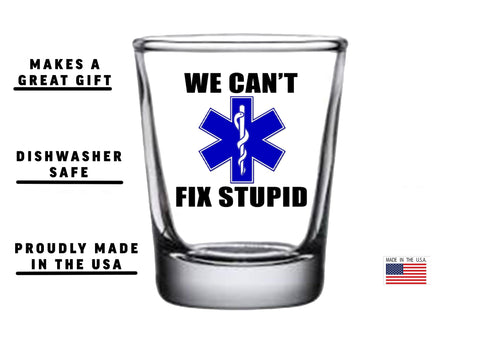 Rogue River Tactical dishwasher-safe shot glass easy cleanup after celebrations.