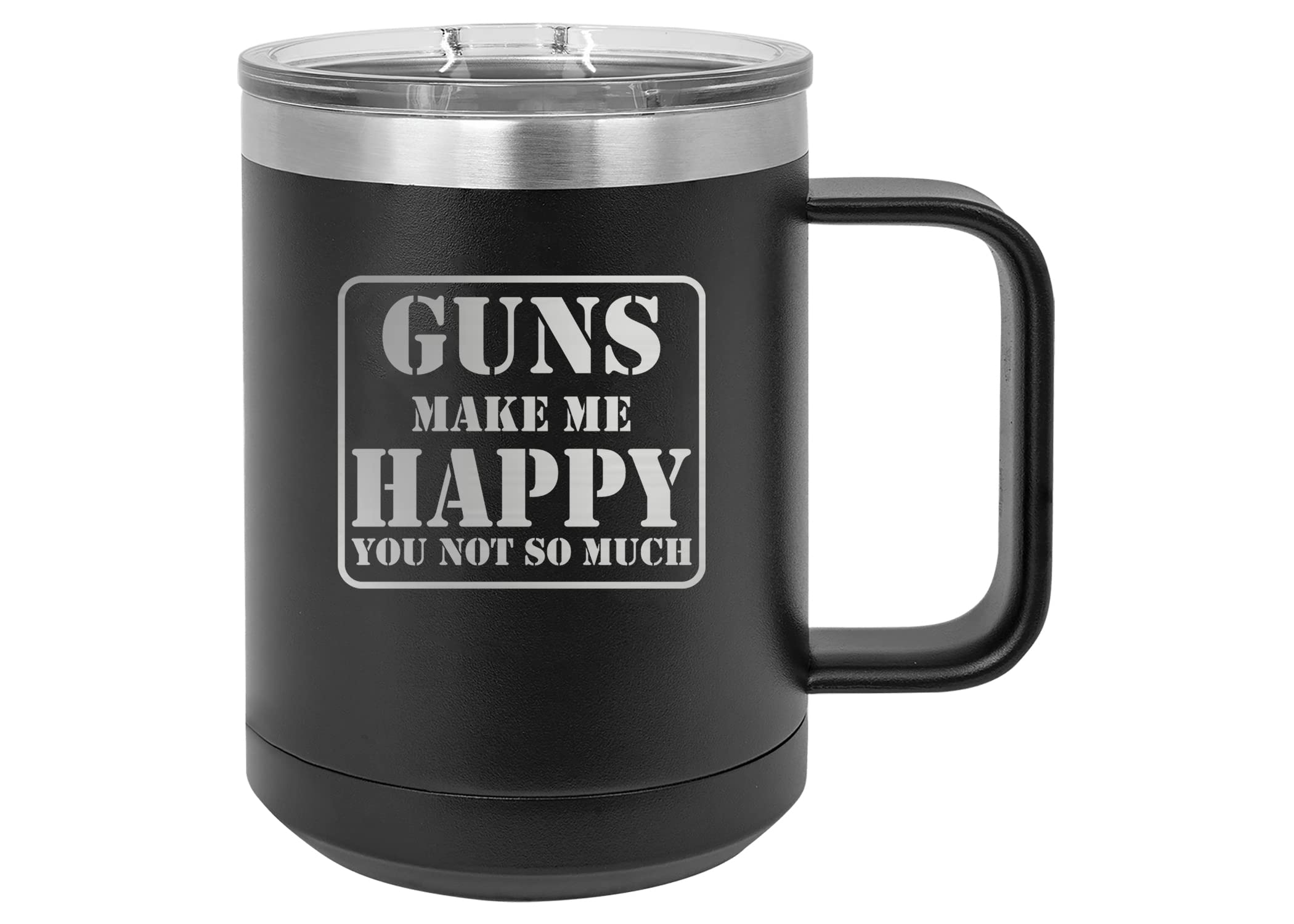 Rogue River Tactical funny hunting mug with lid keeps beverages hot or cold on outdoor hunts