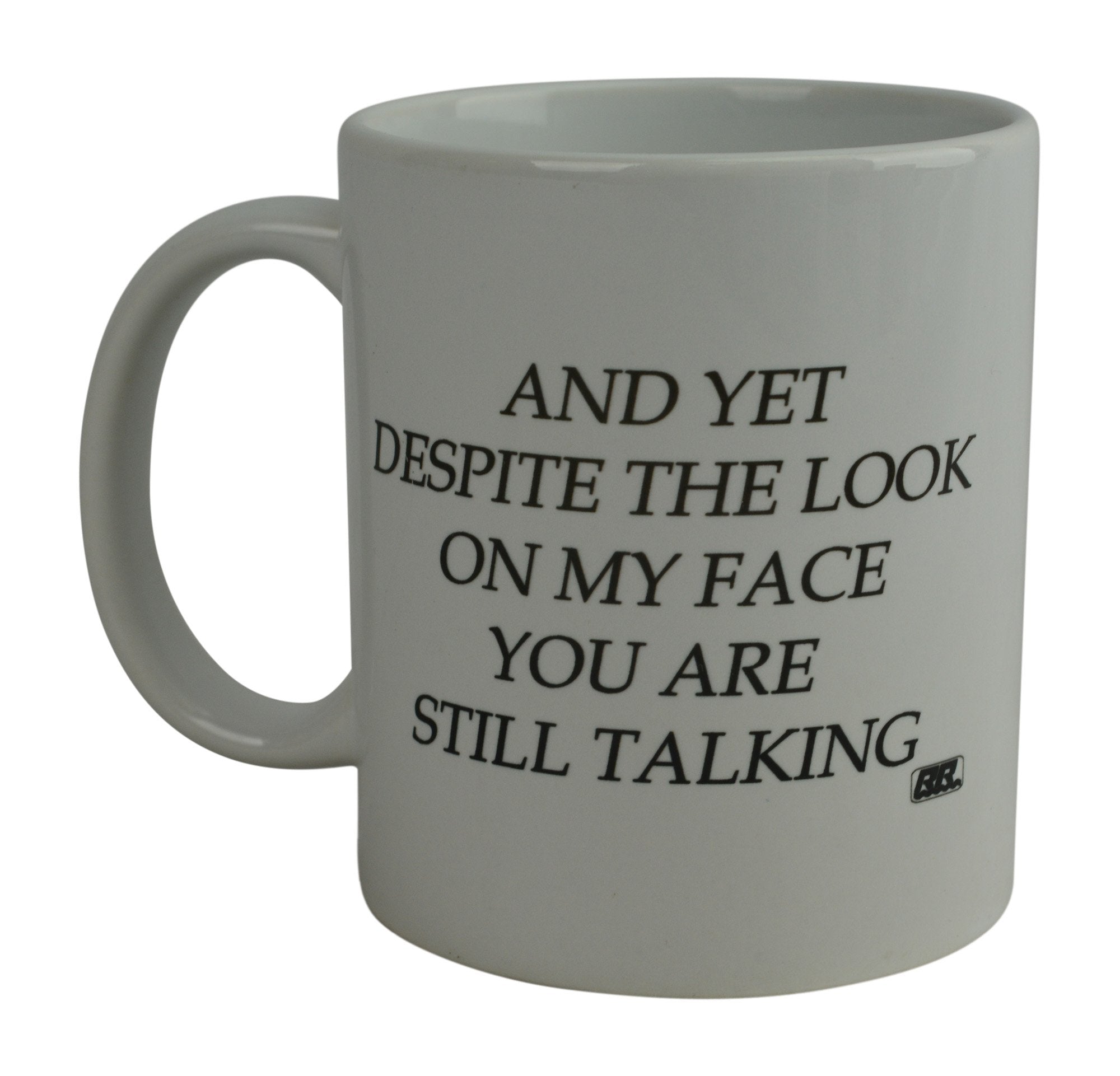 Rogue River Tactical funny mug - sturdy handle, ideal for daily coffee.