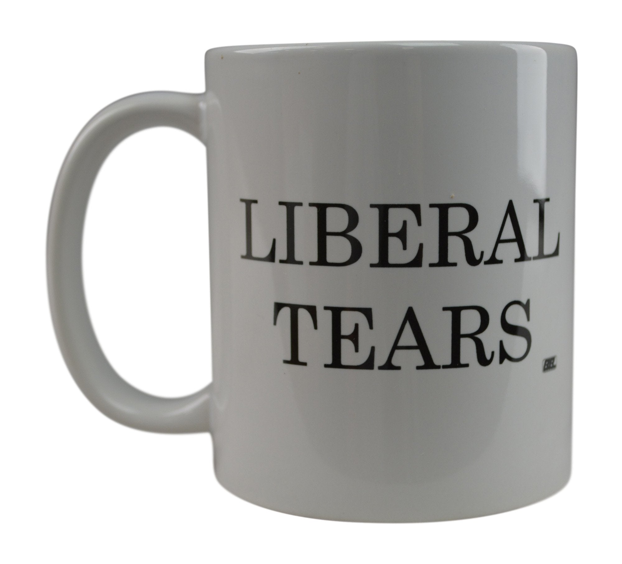 Rogue River Tactical Liberal Tears mug front view, humor for conservatives.