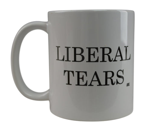 Rogue River Tactical Liberal Tears mug front view, humor for conservatives.