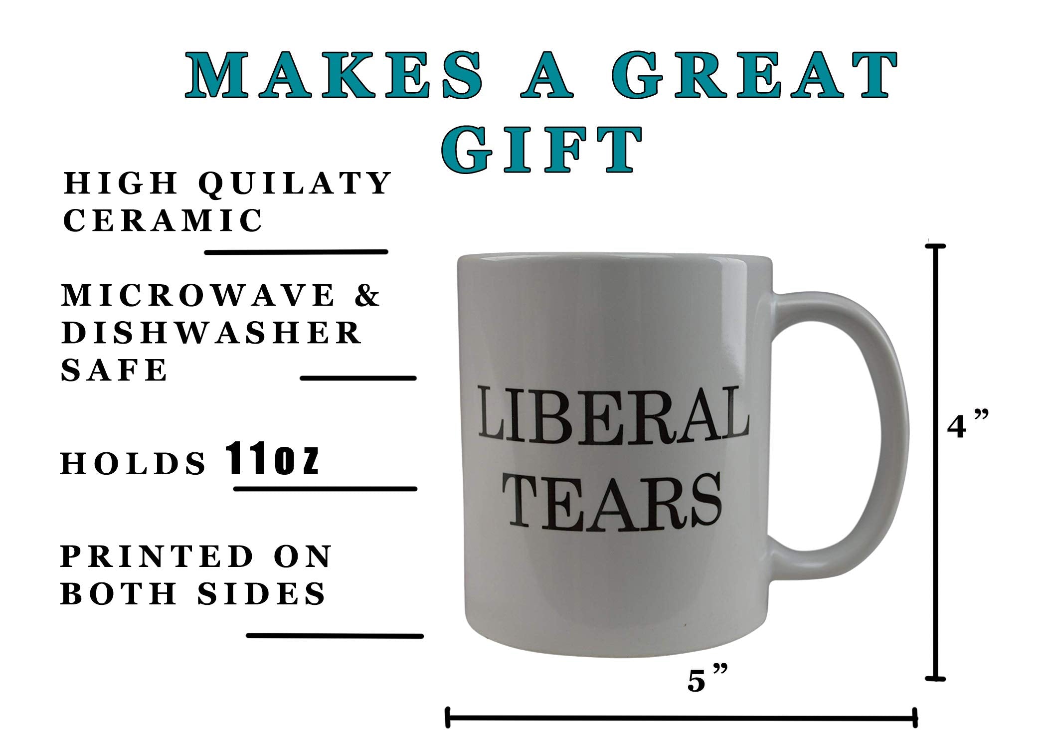 Rogue River Tactical Liberal Tears mug top view, ideal for desk breaks.