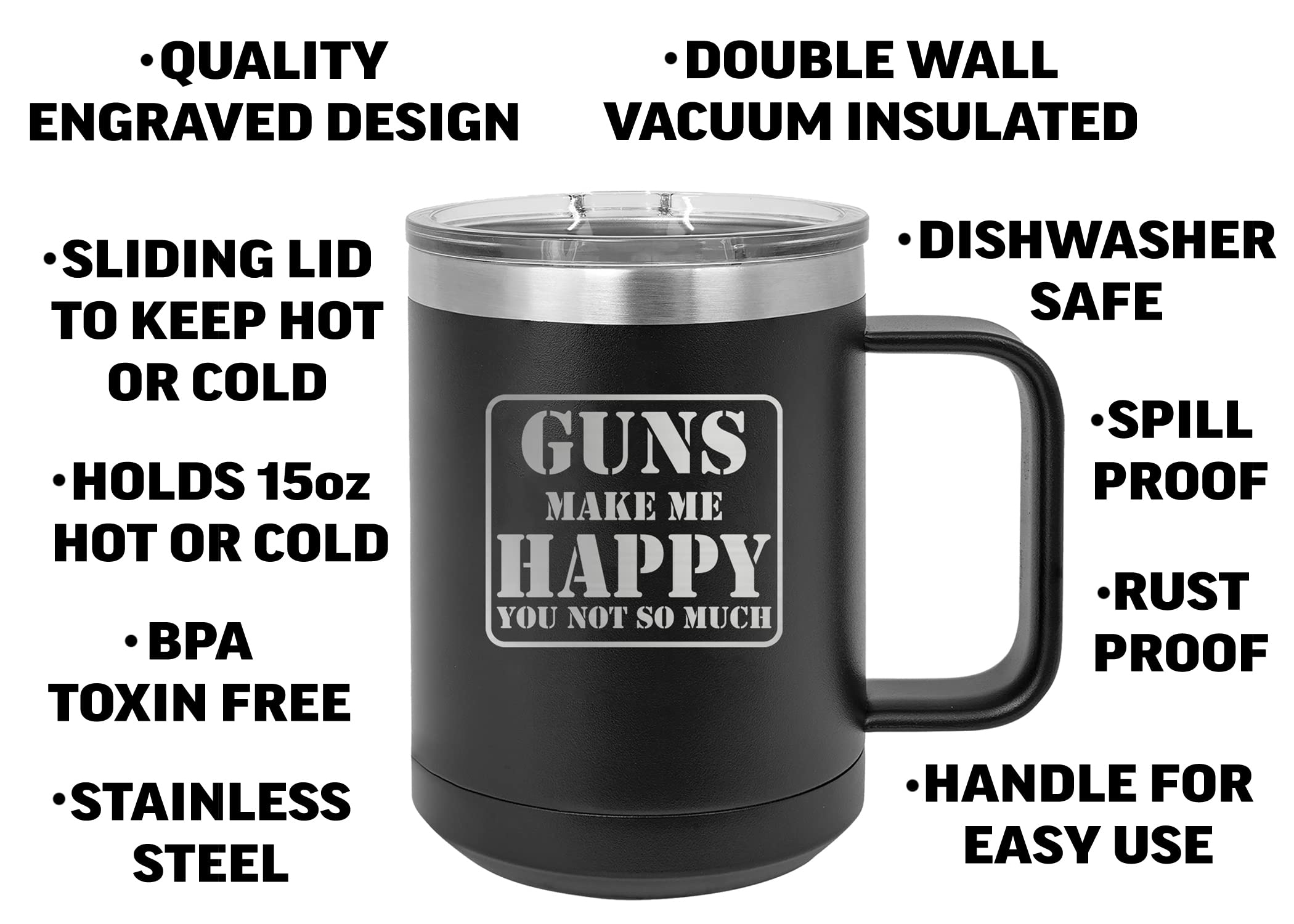 Rogue River Tactical travel mug with spill-proof lid for on-the-go use