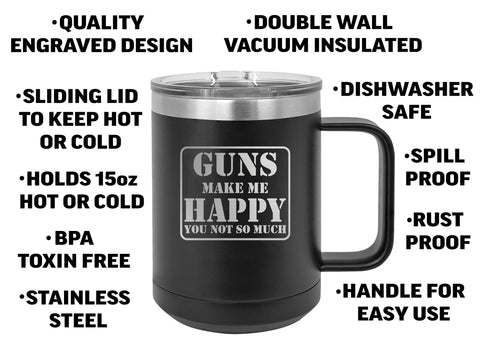 Rogue River Tactical travel mug with spill-proof lid for on-the-go use
