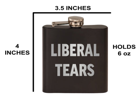Rogue River Tactical USA flag design flask, a great gag gift for conservatives and patriots.