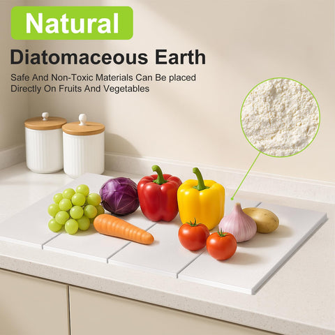 ROLENTIC white kitchen mat adds a modern touch to any counter.