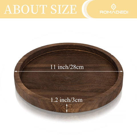 Romadedi wood tray creates DIY centerpieces with flowers and candles.