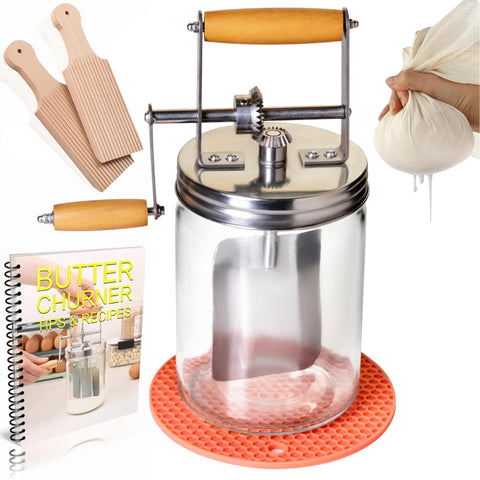 Roman Ventures Dazey butter churner set for home slow-churned butter production