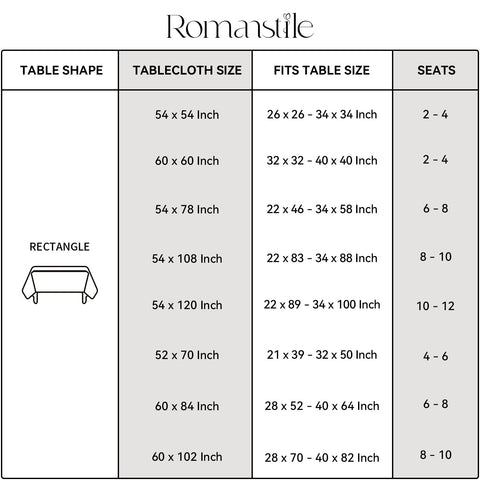 Romanstile cut-to-fit edge lets you customize to your table size.