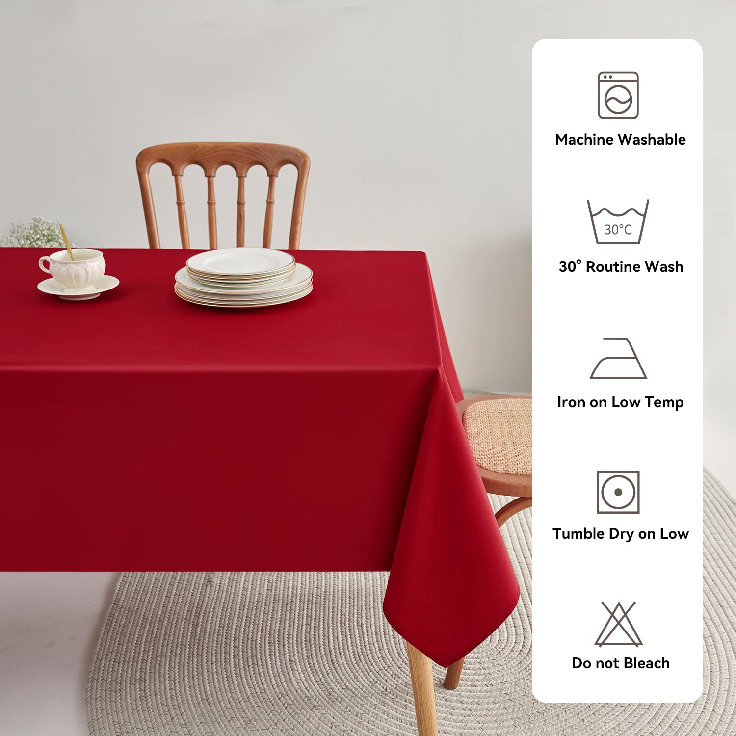 Romanstile dining and wedding tablecloth ideal for buffets and celebrations.