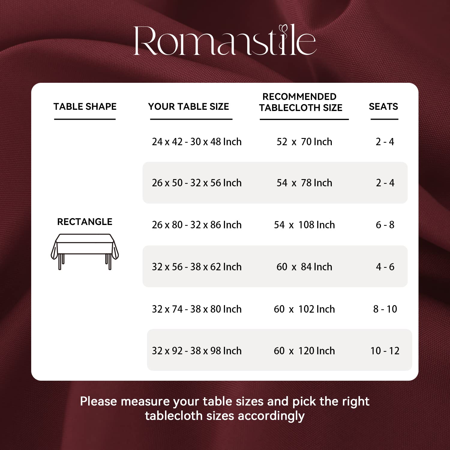 Romanstile washable tablecloth demonstrates convenient care and quick cleaning