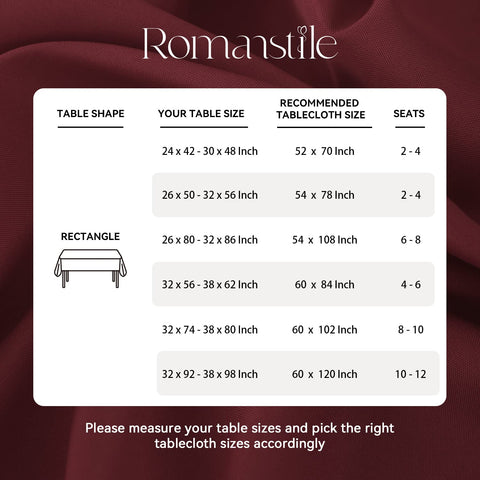 Romanstile washable tablecloth demonstrates convenient care and quick cleaning