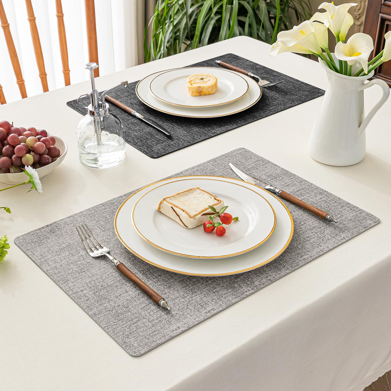 Romanstile gift-ready placemats ideal for housewarmings, weddings, or birthdays.