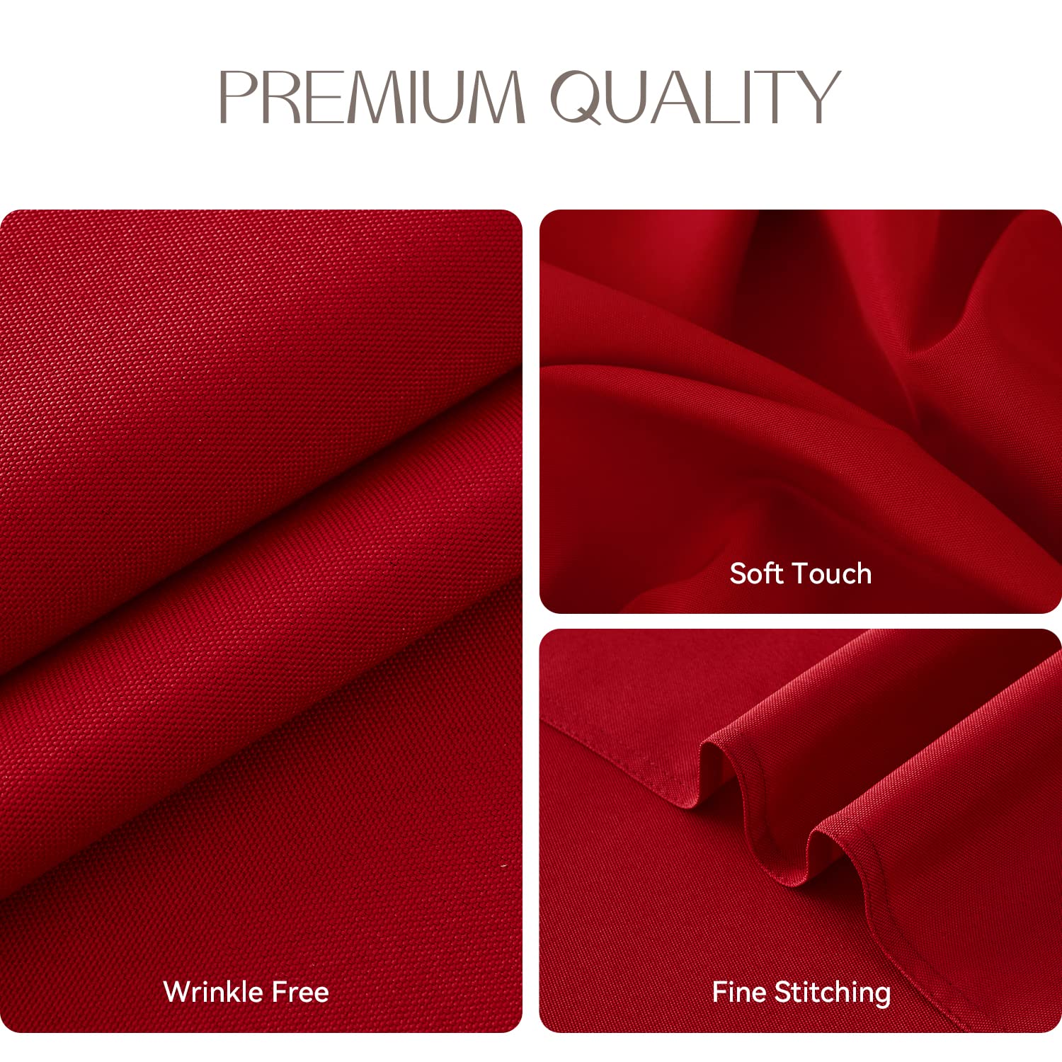 Romanstile indoor-outdoor tablecloth suitable for dining rooms or patios.
