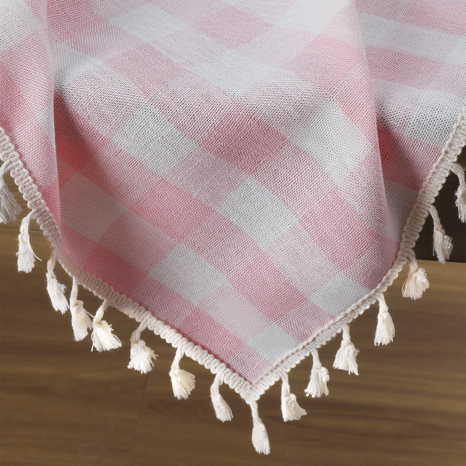 Romanstile linen-cotton blend fabric close-up showing soft texture