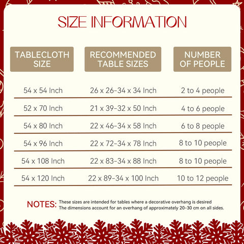 Romanstile 52x70 size provides generous drape on most tables