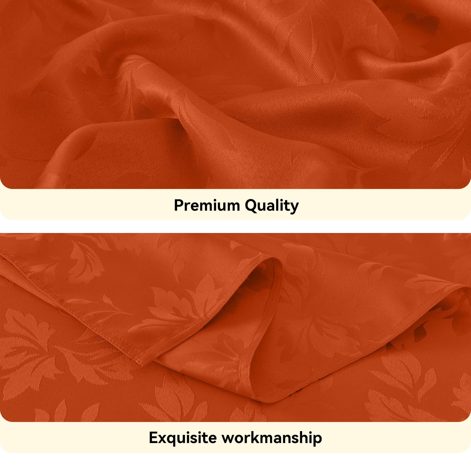 Romanstile jacquard tablecloth with autumn motif suits weddings and events.
