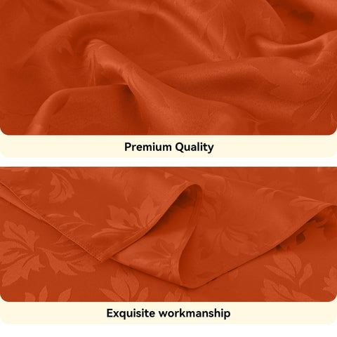 Romanstile jacquard tablecloth with autumn motif suits weddings and events.