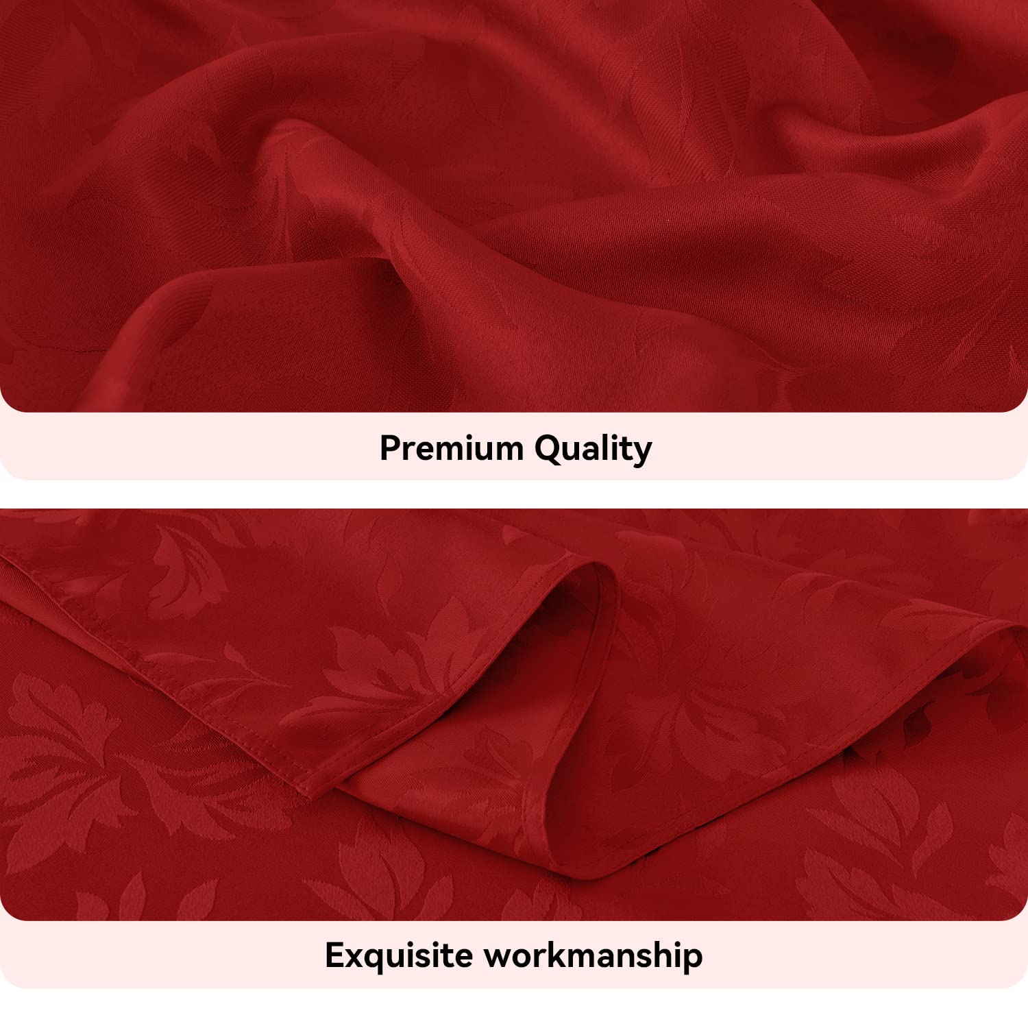 Romanstile Valentine jacquard tablecloth on dining setup supports elegant dinner parties