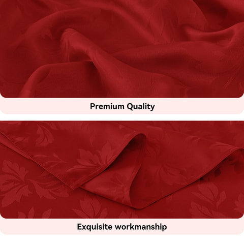 Romanstile Valentine jacquard tablecloth on dining setup supports elegant dinner parties
