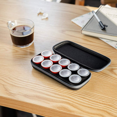 Minipresso compatibility means handy storage for popular portable brewers.