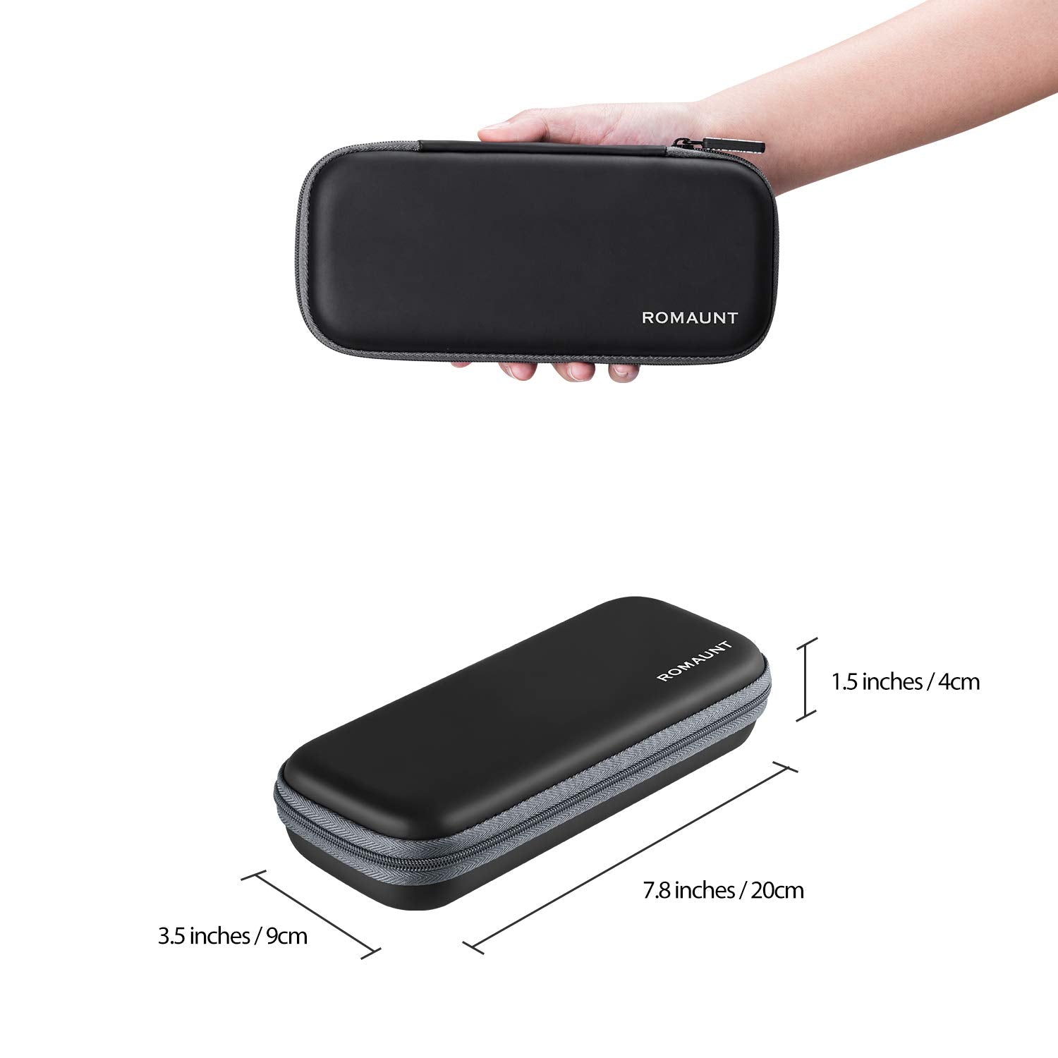 Scratch-resistant, waterproof surface shields the case during journeys.