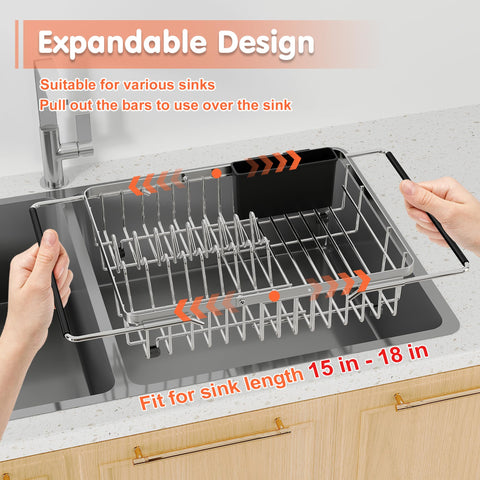 romision removable utensil holder with drainage holes keeps counters tidy.