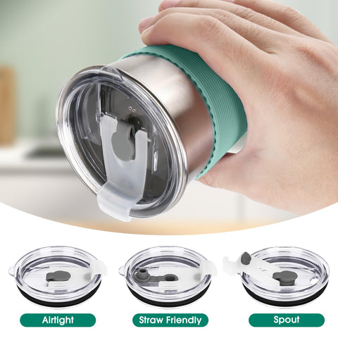 Rommeka 12oz lid features vacuum seal for extended insulation