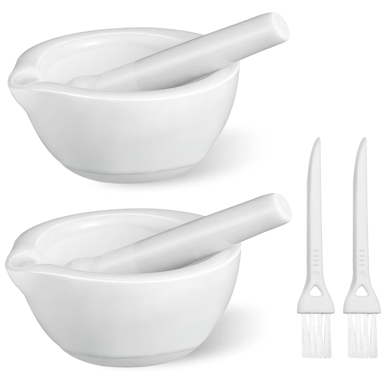 Romooa mini porcelain mortar 60mm for precise spice grinding