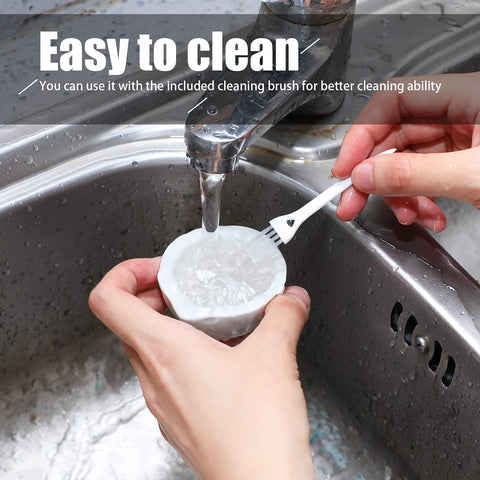 Romooa porcelain mortar pour spout design for mess-free dispensing