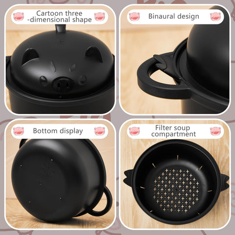 Romooa ramen bowl strainer enables quick drainage after cooking