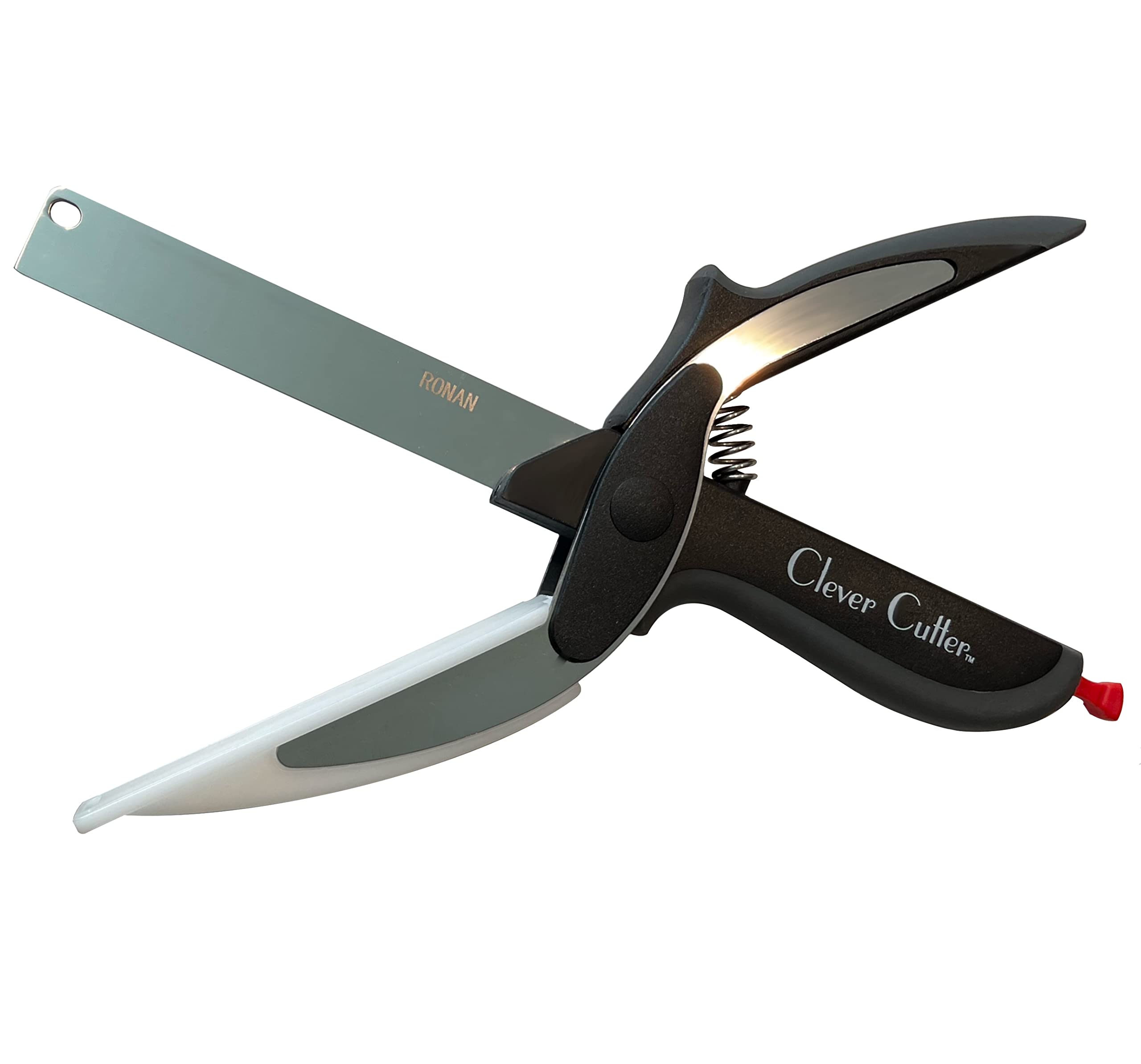 Ronan Clever Cutter original knife-cutting board in one, streamlining meal prep.