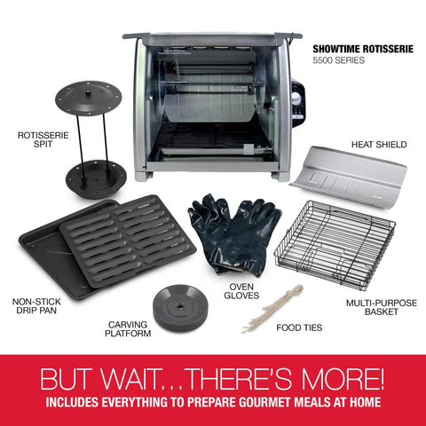 Ronco rotation timer and auto shut-off help prevent overcooking.